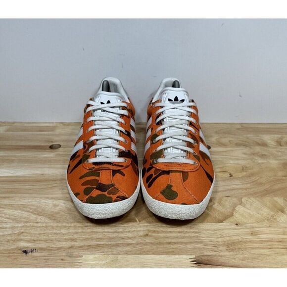 Sample Adidas x Noah Gazelle OG Collaboration Men’s Sz 9 Orange Camo FY5381 - Picture 2 of 9